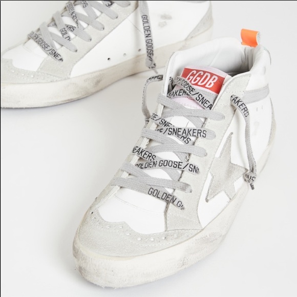 Golden Goose Mid Star White/Ice/Silver sz 38 NIB - Picture 2 of 9